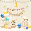 Groovy Daisy Banner Party Decorations with 12 Months Photo Banner