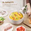 Bear Hot Pot Electric, 2L Multifunctional Portable Cooking Pot, 1000W