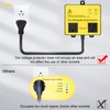Refrigerator Surge Protector, Ortis Double Outlet Voltage Protector for Home