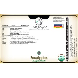 Pure Certified Organic Eucalyptus Radiata Essential Oil || South Africa - (4 oz w/Pipette)