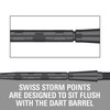 TARGET Darts Swiss Point Storm Steel Dart Points, Onyx (3