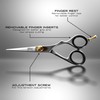 BRV MEN Professional Mustache & Beard Trimming Scissors - 5.5"
