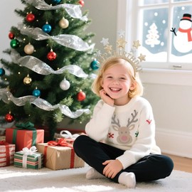 Yheahin Glitter Star Headband Birthday Party Hair Band with Sequins Stars Christmas Festival Hair Accessory for Girls Women (Happy birthday)