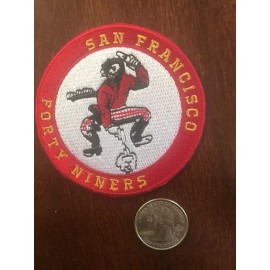 SF San Francisco 49ers Vintage Rare Embroidered Iron On Patch 3” X 3”