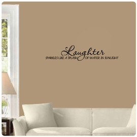 Laughter Sparkles Like a Splash of Water in Sunlight Wall Decal Sticker Art Home D?cor