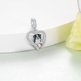 CVRAVO Bernese Mountain Dog Gifts 925 Sterling Silver Bernese Mountain Dog Charms Cute Animal Jewelry Gifts for Women