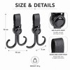Stroller Hooks for Bags & Accessories – 360° Rotating Double