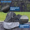 Tqcpkee Heavy Duty Motorcycle Cover Waterproof with Side Top Box