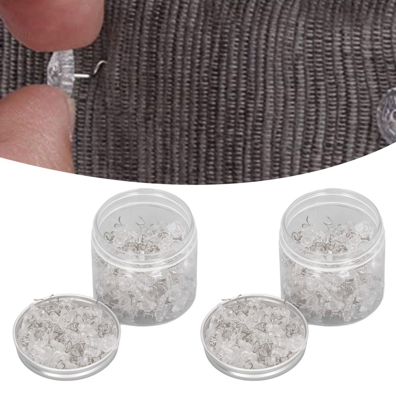 400Pcs Headliner Pins Plastic Stainless Steel Wide Application Easy Storage