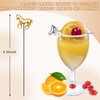 Gold Horse Reusable Martini Picks for Cocktails - Olive &