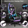 HOFFREE Gaming Chair with LED RGB Lights Massage Ergonomic Video