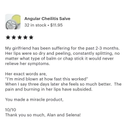 calendula crow Angular Cheilitis Salve .5 oz Tin - CHEILITIS LIP BALM