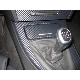 DIYAH 3D Black Carbon Fiber Film Twill Weave Vinyl Sheet Roll Wrap DIY Decals (12" X 60" / 1FT X 5FT)