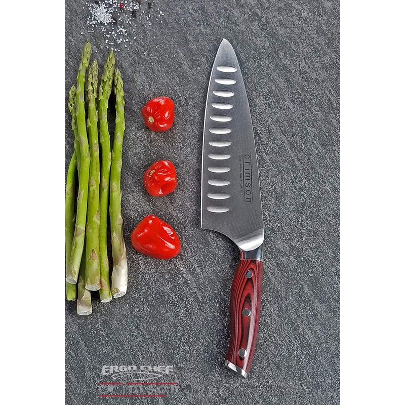 Ergo Chef Crimson Series 8” Chef’s Knife - Forged High