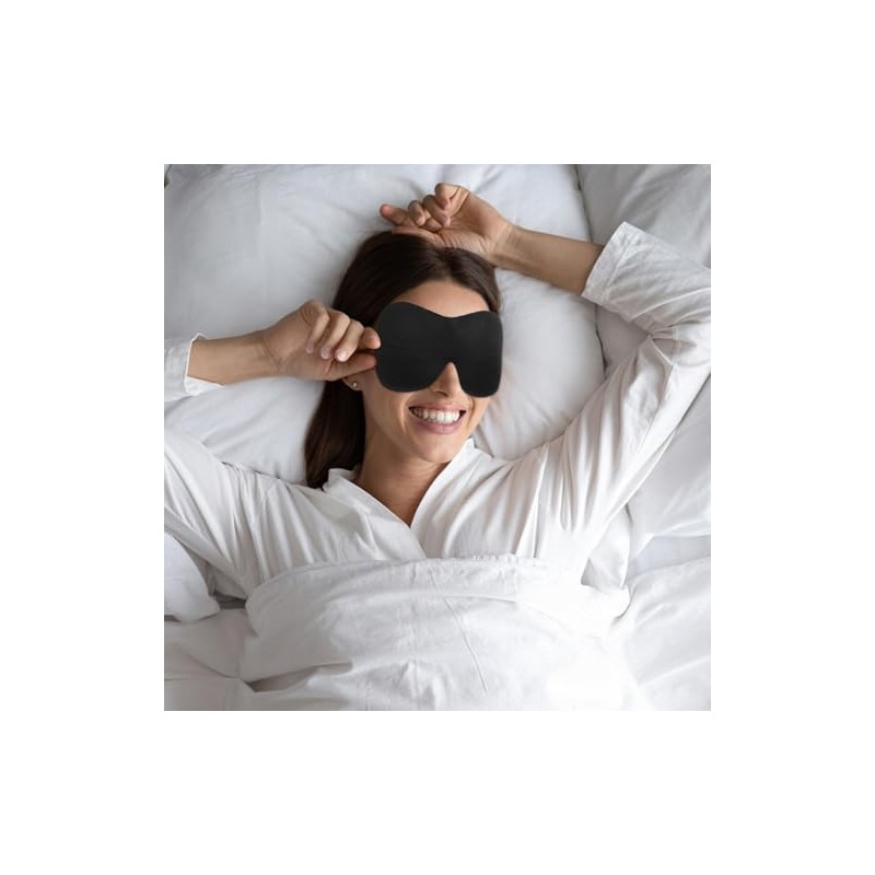 PACKOVE Máscara De Ojos Para Dormir 3D Antifaz Bloqueo Total