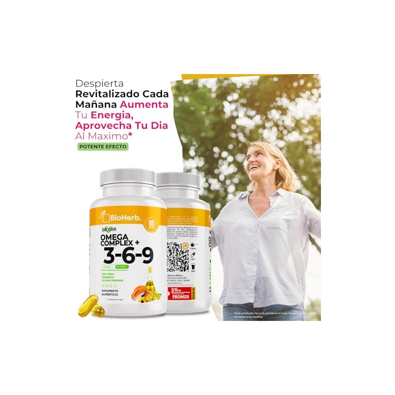 BioHerb Omega Complex 3, 6 y 9 con Alta Concentracion