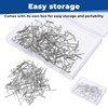 ZEYIYER Pack of 100 T-pins, 2.7 cm, iron wig needles