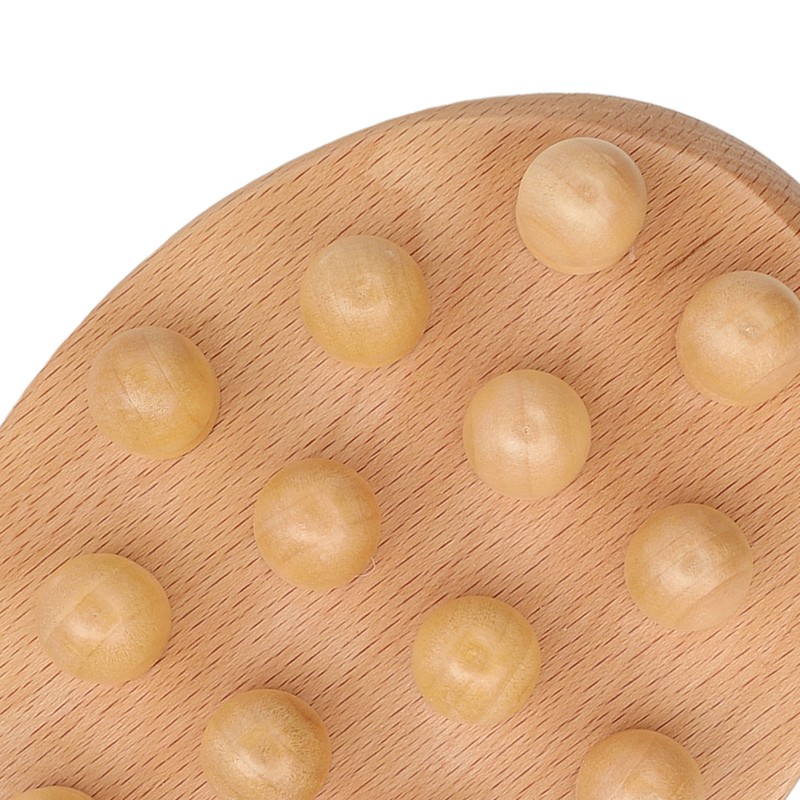 Wooden Body Massage Brush Muscle Relaxation Smoothing Beads Meridian Guasha