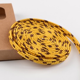 SJ SHI JIAN Leather Silk Cotton Ito Sageo Cord for Japanese Katana Sword Tsuka Handle (yellow sageo)