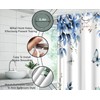 MYYJYY Blue Eucalyptus Leaves Shower Curtain for Bathroom 70" W