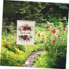 Totority 2pcs Vertical Polyester Garden Flag with Welcome Theme Durable