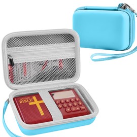 Leayjeen Travel Carry Case Compatible with Wonder Bible NIV- The Talking Audio Bible Player (New International Version)(Case Only)(Blue)