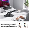 OMOTON Laptop Stand for Desk with 360 Rotating Base, Ergonomic