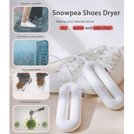 Snowpea Electric Shoe Dryer, Ski Boots Dryer, Shoe & Boot Warmer to Dry Sweaty Shoes & Eliminate Bad Odor, 3/6/9 Hours Timed Auto Self Off (Standard UK Plug)
