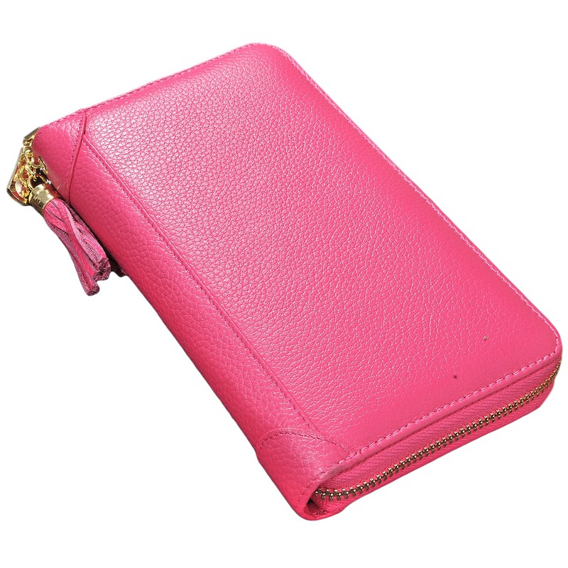 Easyoulife Credit Card Holder Wallet Womens Zipper Leather Case Purse