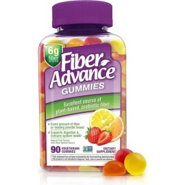 Gomitas de Fibra Prebiótica Fiber Advance Sabor Naranja y Fresa 90 Piezas