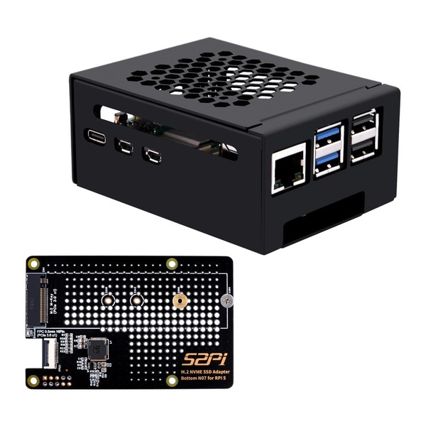 GeeekPi Metal Case with N07 M.2 NVMe SSD Pip PCIe