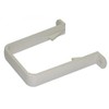 FLOPLAST 65mm Square Down Pipe Clip - White - Bag of 2