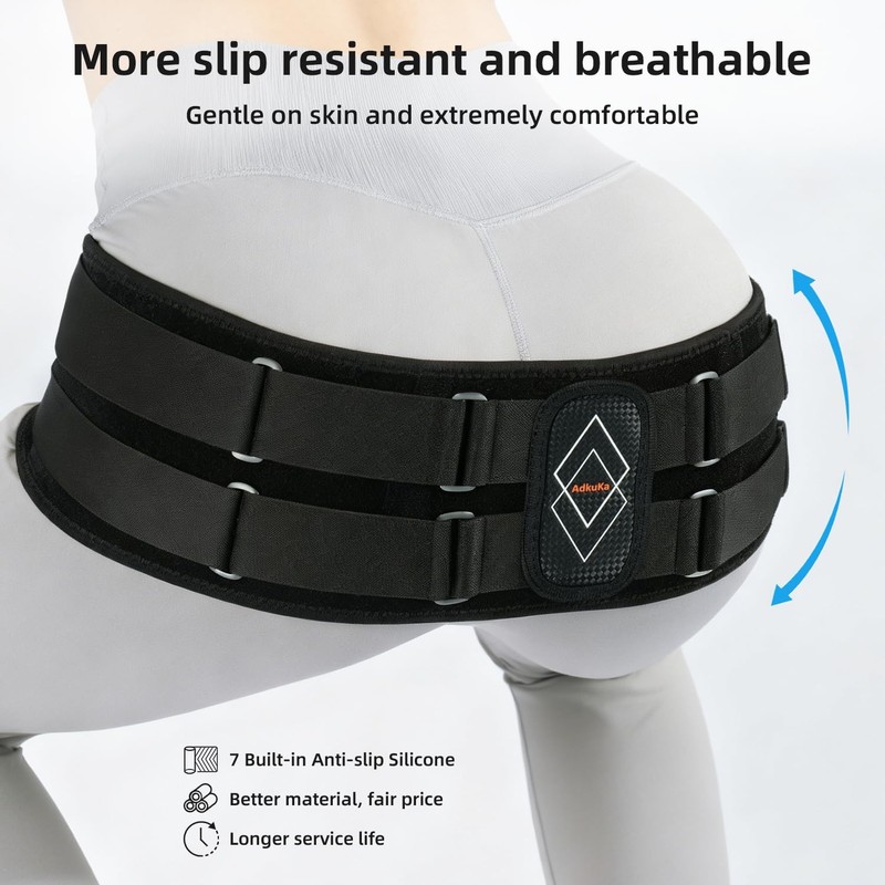 Sacroiliac SI Joint Hip Belt for Women Men 8X Compression