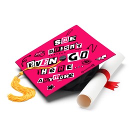 ADVANSYNC She Doesn't Even Go Here... Anymore Graduation Cap Topper