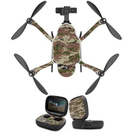 MightySkins Skin Compatible with GoPro Karma Drone Headphones wrap Cover Sticker Skins Urban Camo