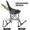 Smartmak Portable Sauna Chair, Fast Folding, with High Back Support