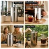 TOMAKEIT 1L/34 Oz French Press Coffee Maker,304 Stainless Steel Coffee