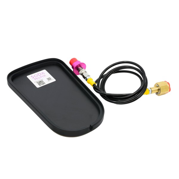 Soda Helper CO2 Adapter Hose & Base Kit compatible with