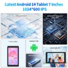 PRITOM 7 Inch Android 14 Tablet PC with 8GB RAM