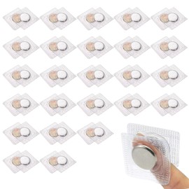 Hidden Sew Magnetic Closure, Invisible Magnetic Button, Pack of 50 Invisible Magnetic Buttons, Sewing Magnetic Buttons, Magnets for Sewing, Hidden Sew Magnetic Closure Pockets, Magnetic Buttons, PVC