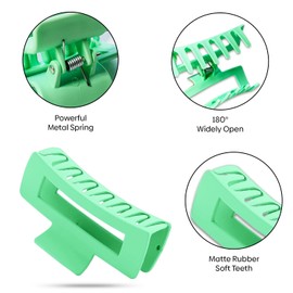 Hair Claw Clips for Women 12 Pack Big Hair Claw Clips for Women Large Claw Clip for Thin Thick Curly Hair 90's Strong Hold 4.13 Inch Nonslip Matte Jumbo Hair Clips (Colorful)