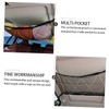 FELTECHELECTR 1 PC Auto Hanging Mesh Tote Bag with Zipper