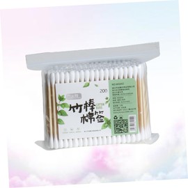 minkissy 200pcs Baby Care Buds Swabs Cleaning Swabs Makeup Tool Swab Double Head Cotton Swab Bamboo