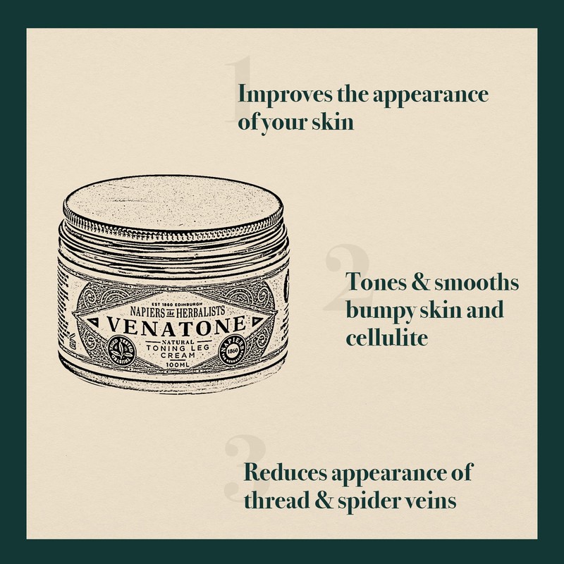 Napiers Venatone Toning Leg Cream | Targets bumpy skin, cellulite,