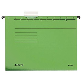 Leitz Alpha-Suspension File Coloured Chipboard-Green -