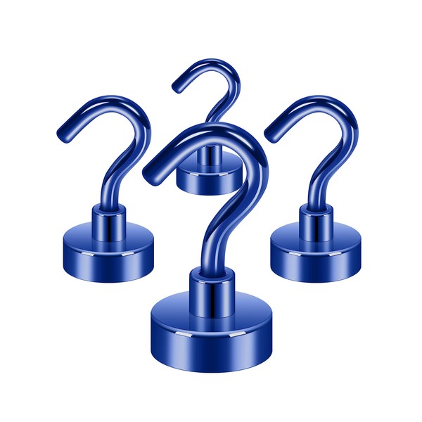 Neosmuk Magnetic Hooks,30lb Heavy Duty Earth Magnets with Hook for