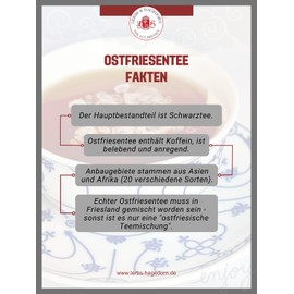 Lerbs & Hagedorn, East Frisian Leaf Mixture | Strong, Savoury 250 g (approx. 20 Litres) Assam Tea, Sumatratee, Black Tea, Leaf Tea