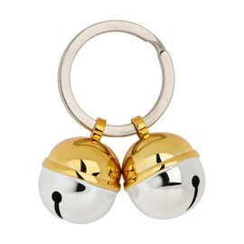 ROHOME Cat Dog Collar Bells Pet Tracker Handmade Pure Copper Pendant Bells Brass Bells for Collar Dog Loud Anti-Lost Training Bells Save Birds & Wildlife, Copper, No Gemstone, yellow