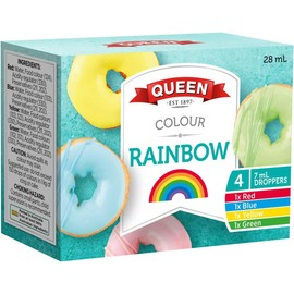 Queen Rainbow Food Colours 7 ml (Pack of 4)