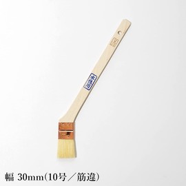 Hake City Brush Brush Joint Brush Water Based White Nylon Goat Hair Mixed Hair 1.2 inches (30 mm) Muscle Set of 10